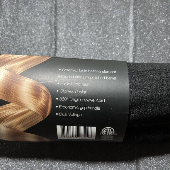 NEW Sutra Clipless Curling Iron w/ Ceramic Ion 32mm 1.25in Wand Cool Tip & Bag - Picture 3 of 3